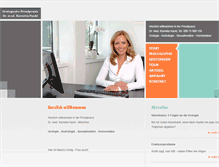 Tablet Screenshot of hackl-urologie.de